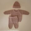 Chunky Knit Pants | Blush | Mushie - Afbeelding 3
