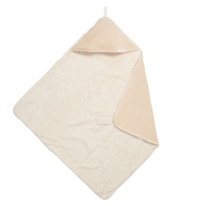 Koeka omslagdoek teddy vik sand 100x100