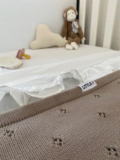 Little-i ledikantdeken taupe | 150x100 cm - Afbeelding 6