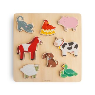 Mushie Houten Boerderij Puzzel